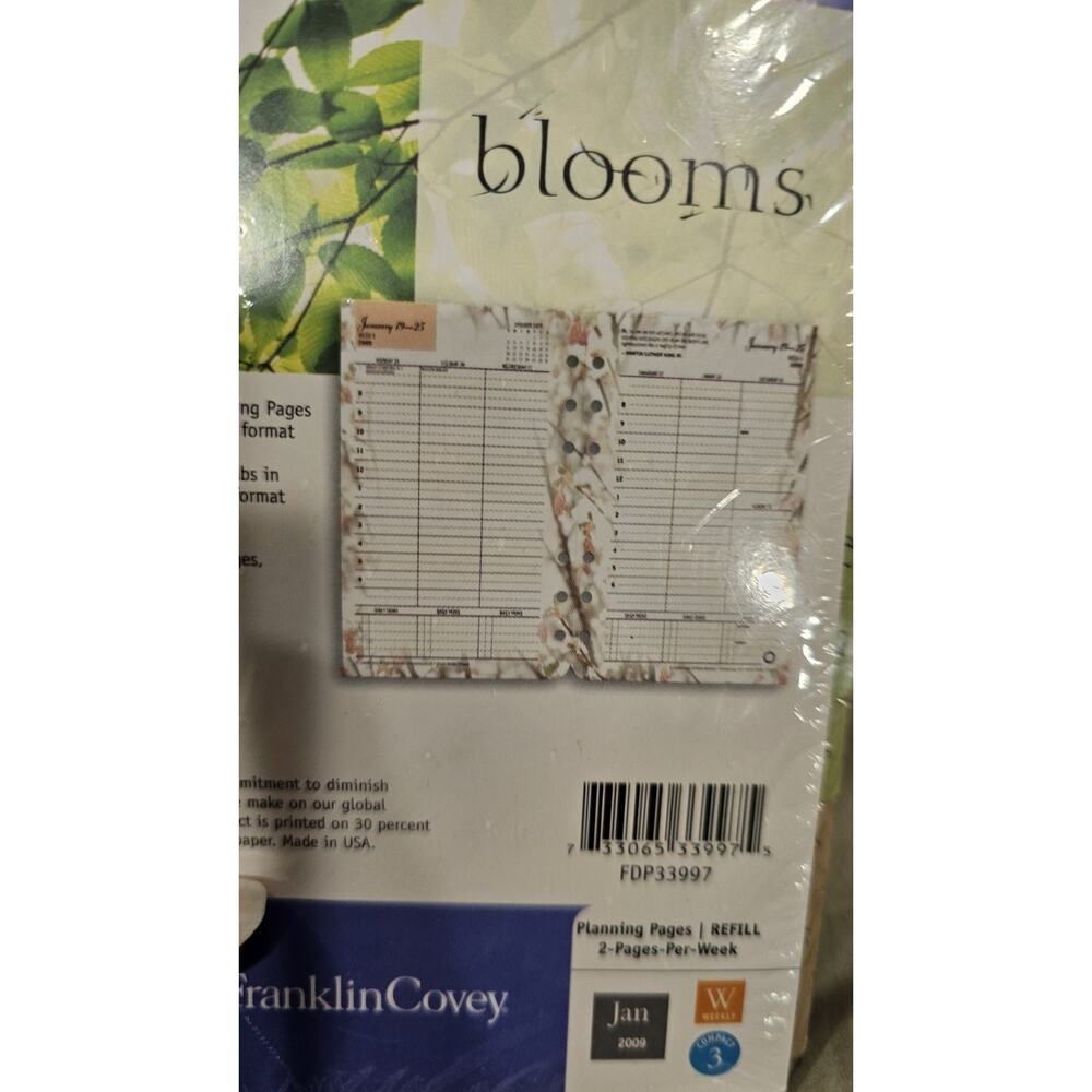 Franklin Covey Compact Size Yearly Planner Page 2 Pages/week NIP 2009 2026 Dates - Picture 3 of 6